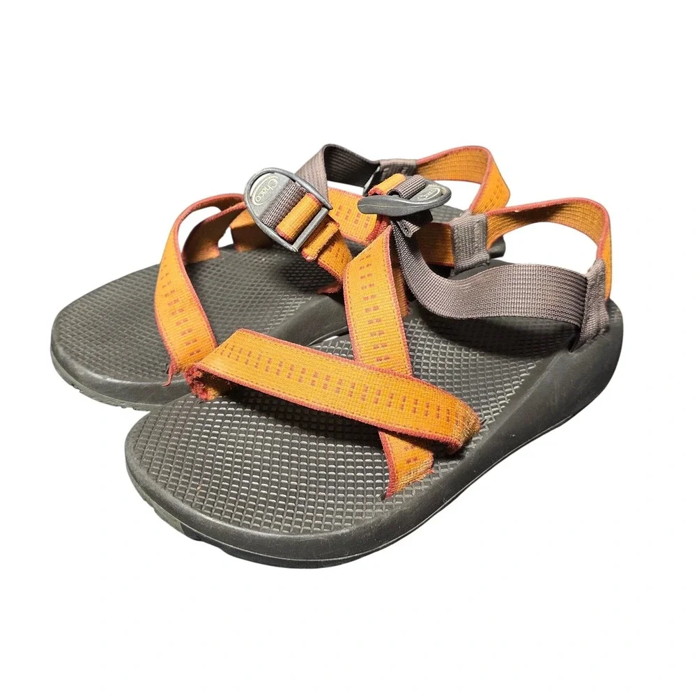 Chaco Z1 Classic Mens Sandals Orange Brown Strappy Sport Hiking Water Shoes M9